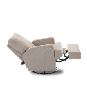 Obaby Madison Swivel Glider Recliner Chair Teddly Fabric Truffle (6)