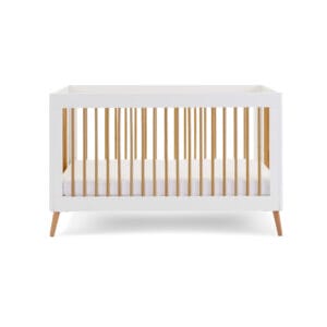 Obaby Maya Cot Bed White With Natural (13)