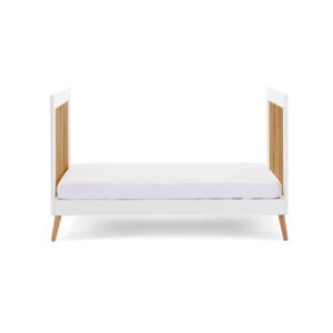 Obaby Maya Cot Bed White With Natural (15)