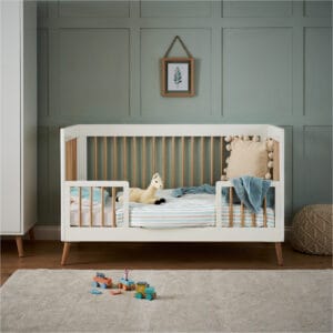 Obaby Maya Cot Bed White With Natural (5)