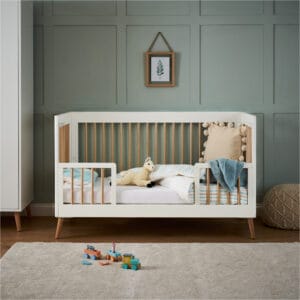 Obaby Maya Cot Bed White With Natural (6)