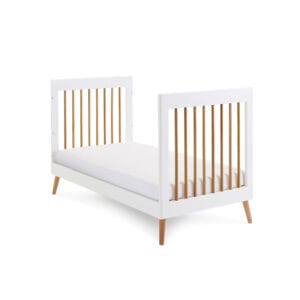 Obaby Maya Cot Bed White With Natural (7)