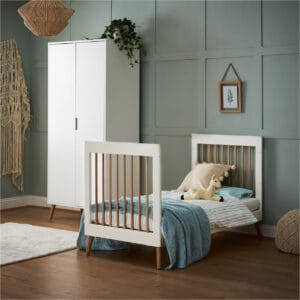 Obaby Maya Cot Bed White With Natural (8)