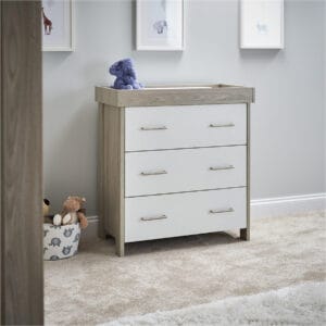 Obaby Nika Changing Unit Grey Wash And White
