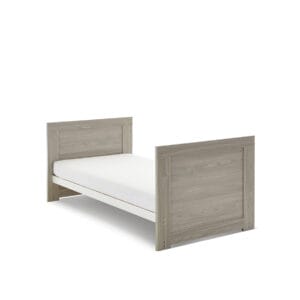 Obaby Nika Cot Bed Grey Wash And White (1)