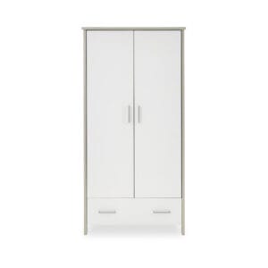 Obaby Nika Double Wardrobe Grey Wash And White (2)