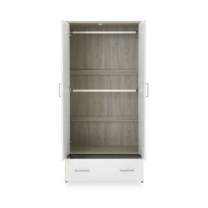 Obaby Nika Double Wardrobe Grey Wash And White (4)
