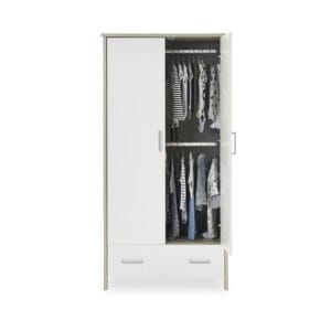 Obaby Nika Double Wardrobe Grey Wash And White (5)