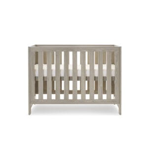 Obaby Nika Mini Cot Bed Grey Wash (1)