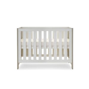 Obaby Nika Mini Cot Bed Grey Wash And White (1)