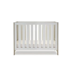 Obaby Nika Mini Cot Bed Grey Wash And White (3)