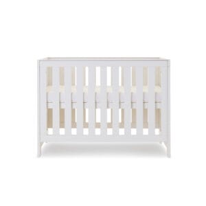 Obaby Nika Mini Cot Bed White Wash (5)