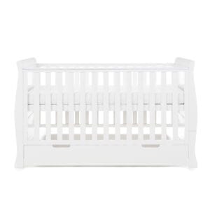 Obaby Stamford Classic Cot Bed White (2)