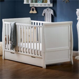Obaby Stamford Classic Cot Bed White (9)