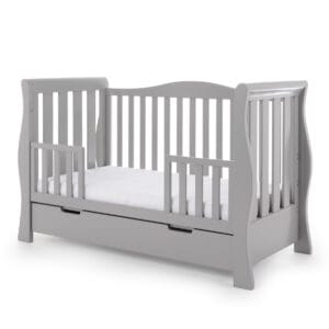 Obaby Stamford Luxe Cot Bed Warm Grey (1)