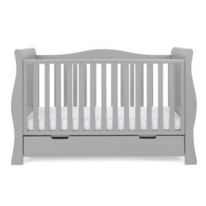 Obaby Stamford Luxe Cot Bed Warm Grey (6)