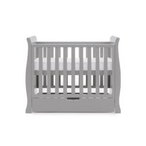 Obaby Stamford Space Saver Cot Warm Grey (1)