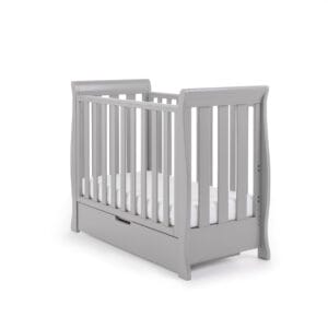 Obaby Stamford Space Saver Cot Warm Grey