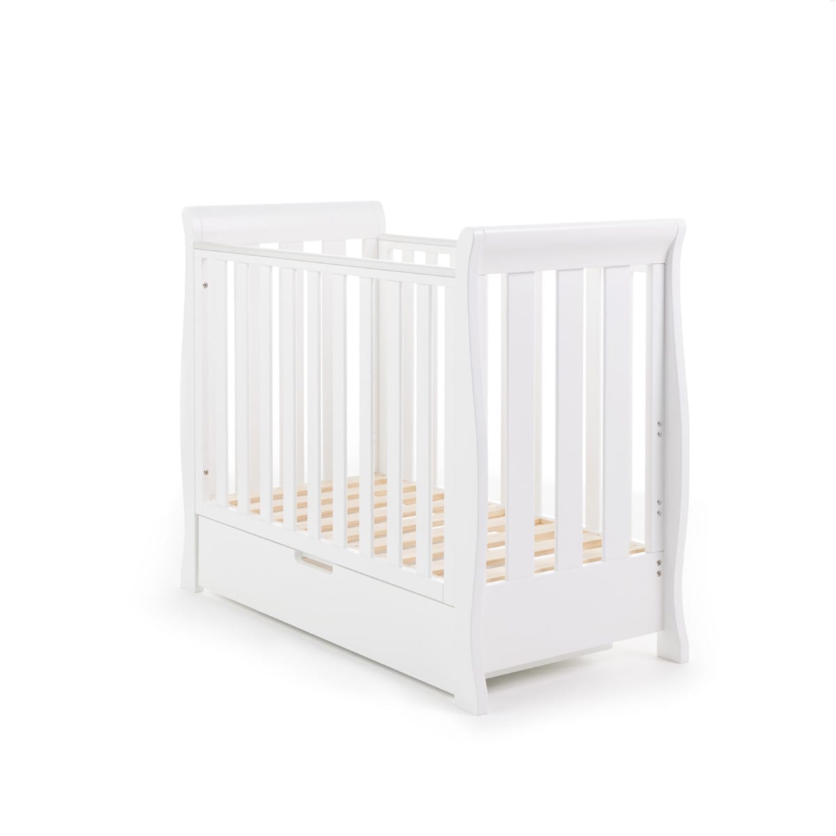 Obaby Stamford Space Saver Cot White (8)