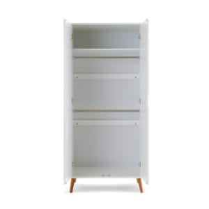 Obaby Maya Wardrobe White With Natural (5)