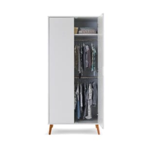 Obaby Maya Wardrobe White With Natural (6)