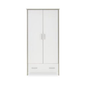 Obaby Nika Wardrobe Grey Wash And White