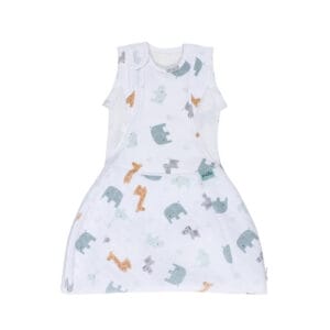 Purflo 2.5 Tog Swaddle To Sleep Bag – Animal Safari (5)