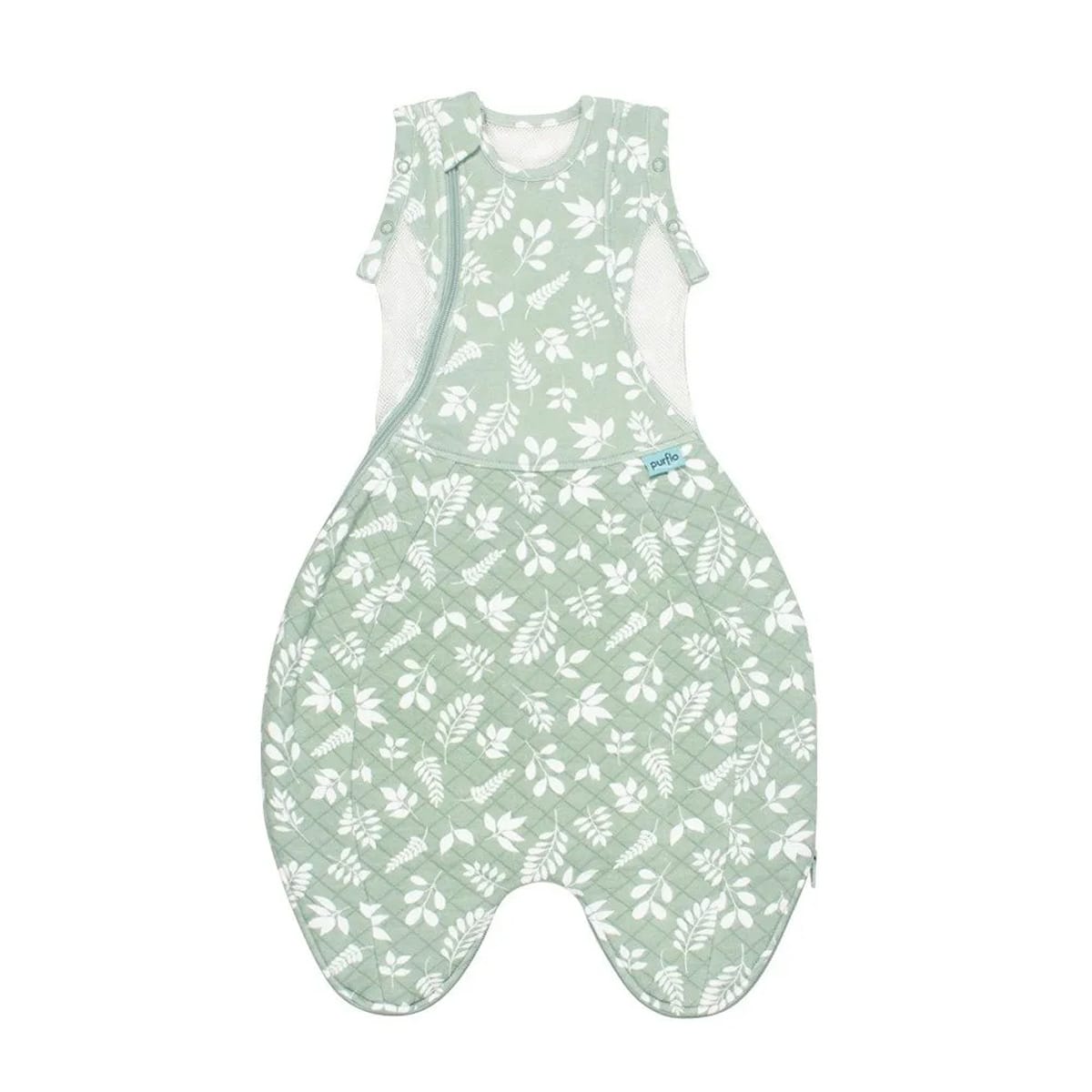 Purflo 2.5 Tog Swaddle To Sleep Bag – Fern