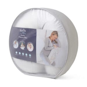 Purflo Breathe Pregnancy Pillow Minimal Grey (1)