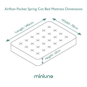 Miniuno Airflow Pocket Spring Mattress Cot Bed (3)