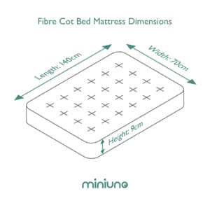 Miniuno Fibre Mattress Cot Bed (3)