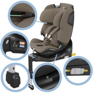 Maxicosi carseat babytoddlerchildcarseat emerald360pro brown aut