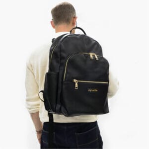 My babiie backpack pro changing bag black gold (13)