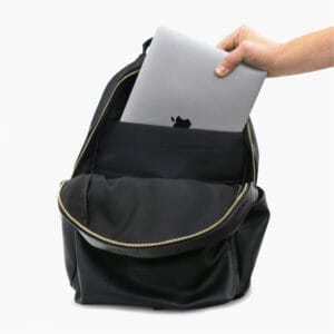 My babiie backpack pro changing bag black gold (14)
