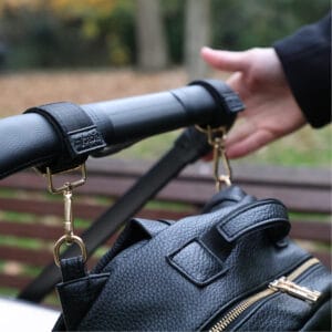 My babiie backpack pro changing bag black gold (4)