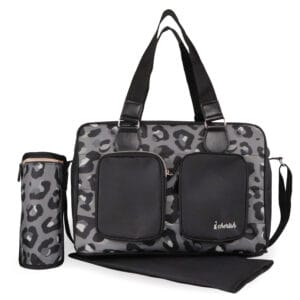 My Babiie Deluxe Changing Bag - Black Leopard