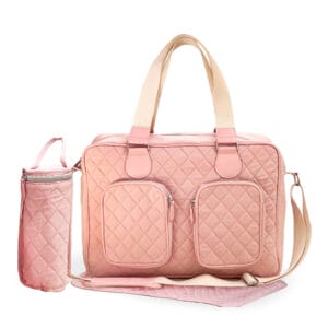 My Babiie Deluxe Changing Bag - Pink Quilted