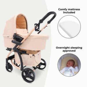 My babiie mb200i 3in1 travel system blush (2)