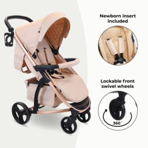 My babiie mb200i 3in1 travel system blush (4)