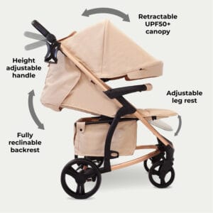 My babiie mb200i 3in1 travel system blush (6)