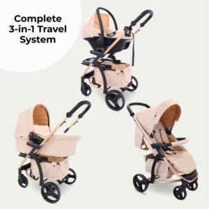 My babiie mb200i 3in1 travel system blush (7)