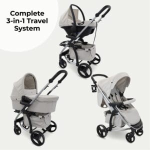 My babiie mb200i 3in1 travel system oatmeal (6)