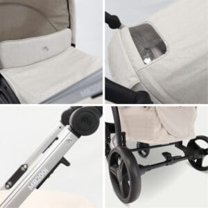 My babiie mb200i 3in1 travel system oatmeal (7)