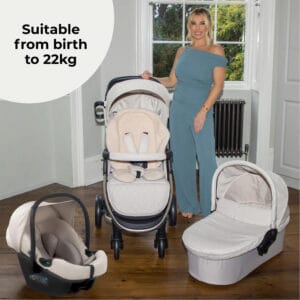 My babiie mb200i 3in1 travel system oatmeal (8)