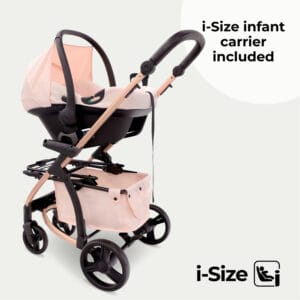 My babiie mb200i 3in1 travel system pink plaid (2)