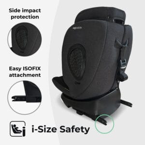 My babiie mbcs200 i size (40 150cm) spin car seat black (6)