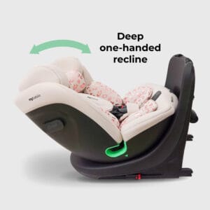 My babiie mbcs300 i size (40 150cm) spin car seat blush leopard (4)