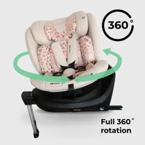 My babiie mbcs400 group 0+ 1 2 3 isize car seat blush leopard (2)