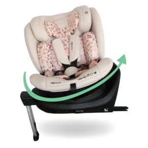 My Babiie MBCS400 Group 0+/1/2/3 i-Size Car Seat - Blush Leopard