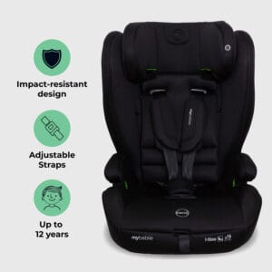 My babiie mbcs75 i size (76 150cm) car seat isofix black (1)
